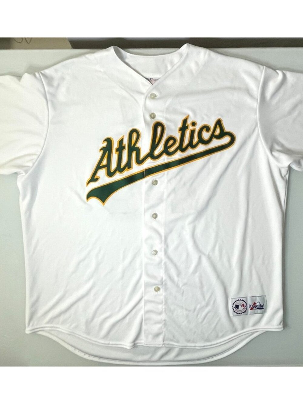 Vintage Majestic Oakland Athletics Jersey #75 Barry Zito Size XXL 2XL White